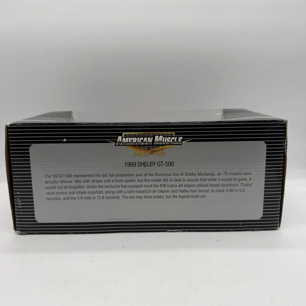 ERTL 39254 AMERICAN MUSCLE 1969 SHELBY GT-500 1:18 Red Die-Cast Metal Car BUMPER